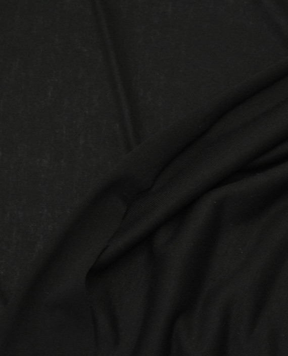 Ткань Трикотаж 1452 цвет черный картинка 2