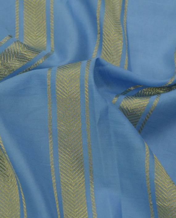 Ткань Вискоза 0261 цвет голубой в полоску картинка