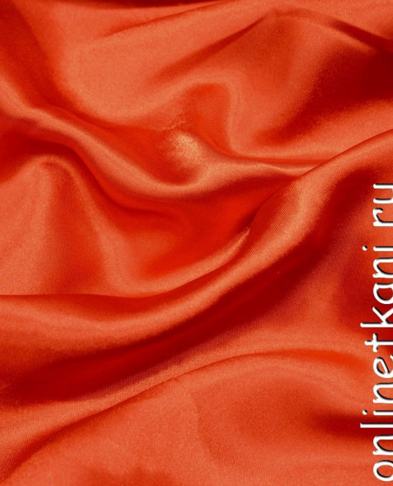 Ткань Атлас 046 цвет оранжевый картинка