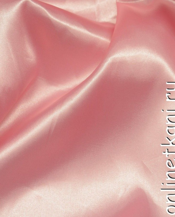 Ткань Атлас 048 цвет розовый картинка
