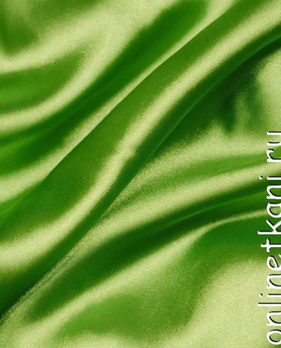 Ткань Атлас 054 цвет зеленый картинка