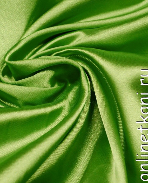 Ткань Атлас 054 цвет зеленый картинка 2
