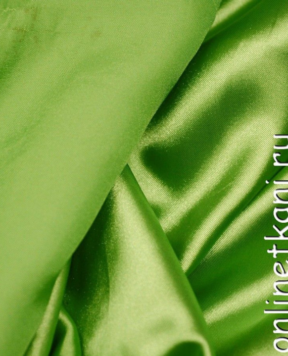 Ткань Атлас 054 цвет зеленый картинка 1