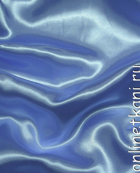 Ткань Атлас 055 цвет голубой картинка