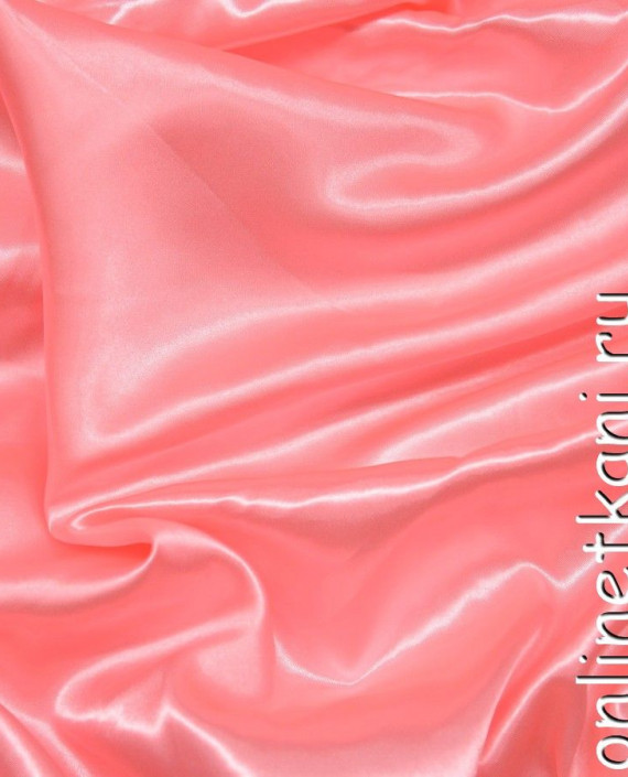 Ткань Атлас 061 цвет розовый картинка