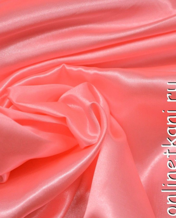 Ткань Атлас 061 цвет розовый картинка 2