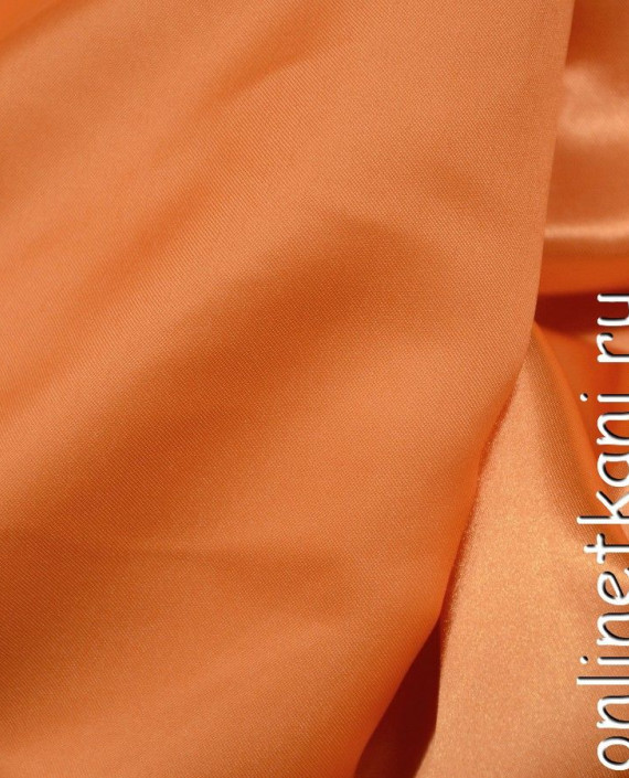Ткань Атлас 066 цвет оранжевый картинка 1