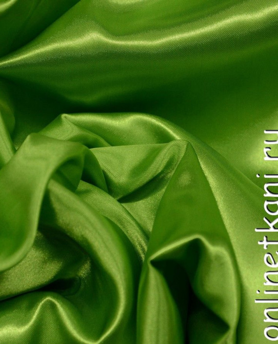 Ткань Атлас 068 цвет зеленый картинка 1
