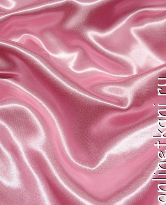 Ткань Атлас 071 цвет розовый картинка