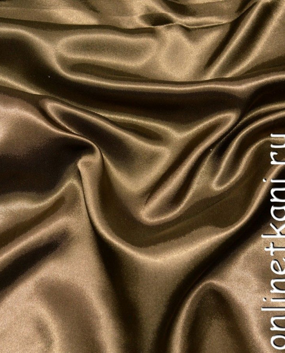 Ткань Атлас 076 цвет коричневый картинка