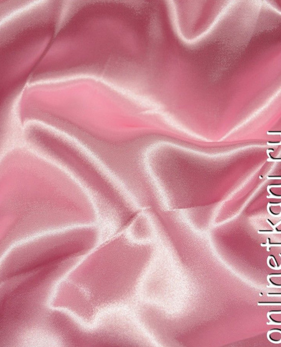Ткань Атлас 077 цвет розовый картинка