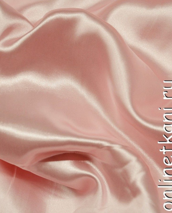 Ткань Атлас 082 цвет розовый картинка