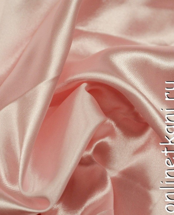 Ткань Атлас 082 цвет розовый картинка 2