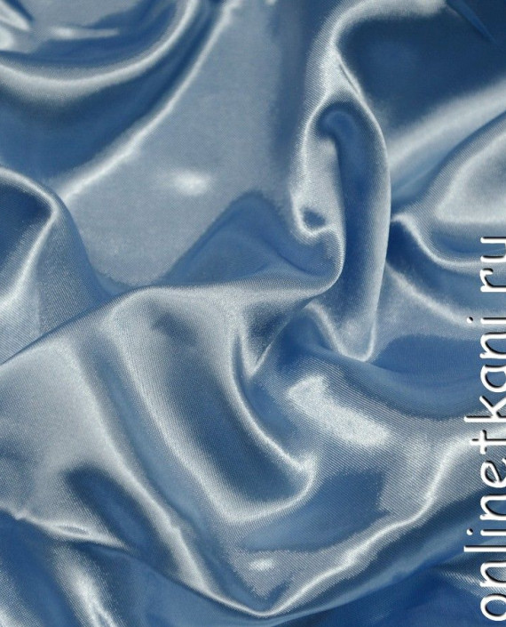 Ткань Атлас 091 цвет голубой картинка