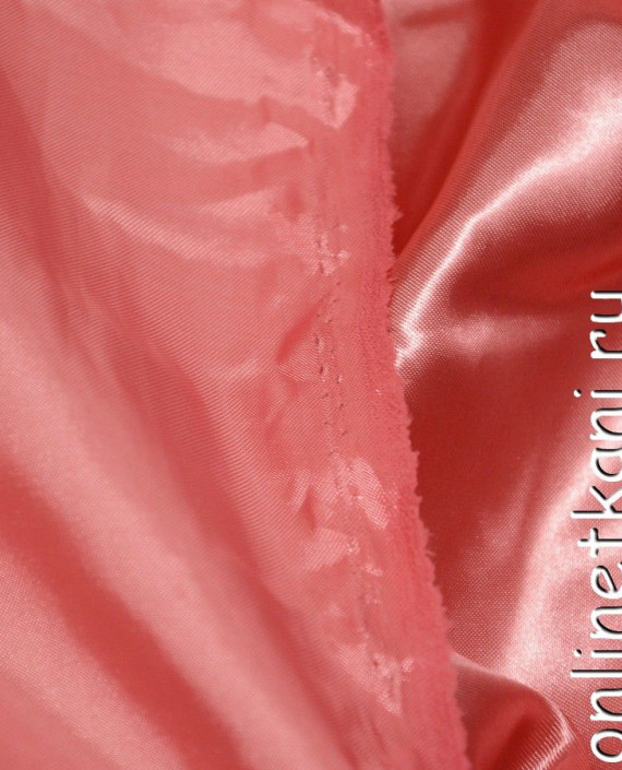 Ткань Атлас 092 цвет розовый картинка 2