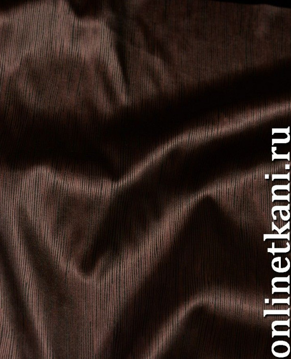 Ткань Атлас 112 цвет коричневый абстрактный картинка