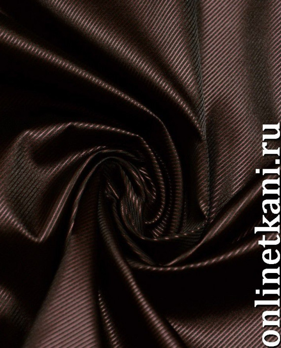 Ткань Атлас 130 цвет коричневый картинка 1
