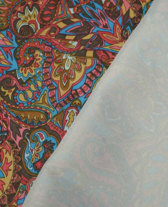 Ткань Атлас Принт 182 цвет разноцветный абстрактный картинка 2