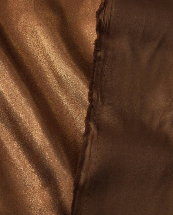 Ткань Атлас 207 цвет коричневый картинка 1
