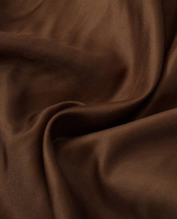 Ткань Атлас 207 цвет коричневый картинка 2