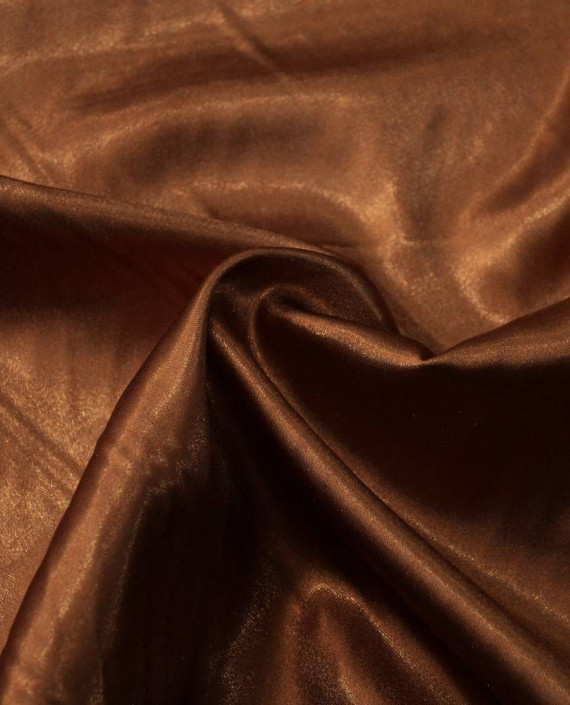 Ткань Атлас 216 цвет коричневый картинка