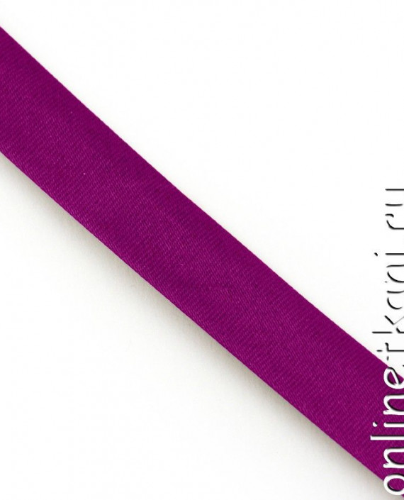 Косая бейка атласная 004 цвет фиолетовый картинка