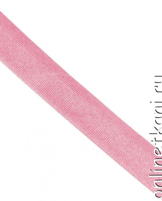 Косая бейка атласная 013 цвет розовый картинка