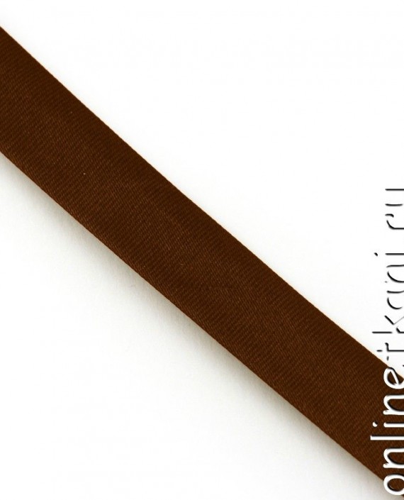 Косая бейка атласная 022 цвет коричневый картинка