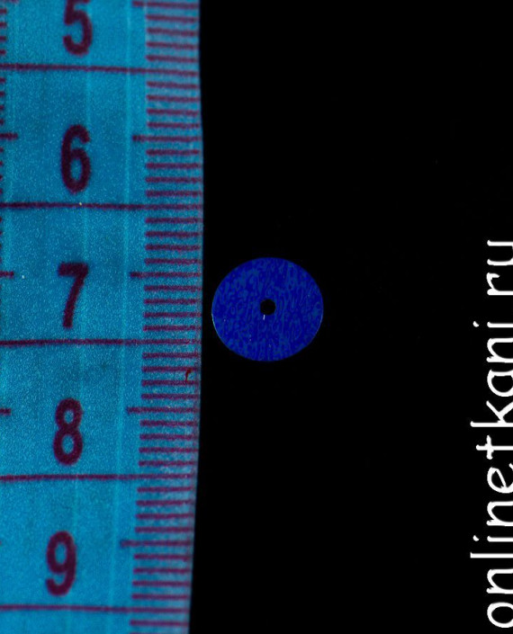 Пайетки "Синие 6 мм"  картинка 1