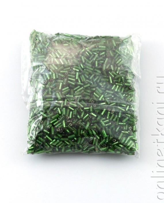 Стеклярус Зеленый (большой пакет) 008 цвет зеленый картинка