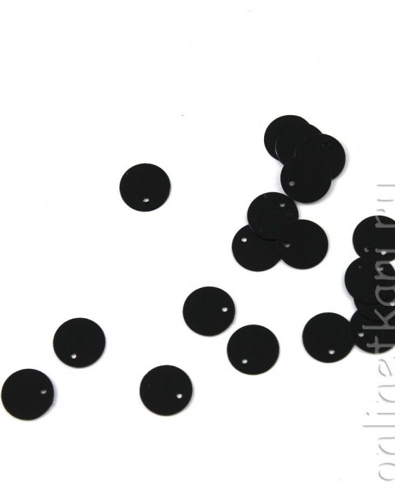 Пайетки 10009 цвет черный картинка 1