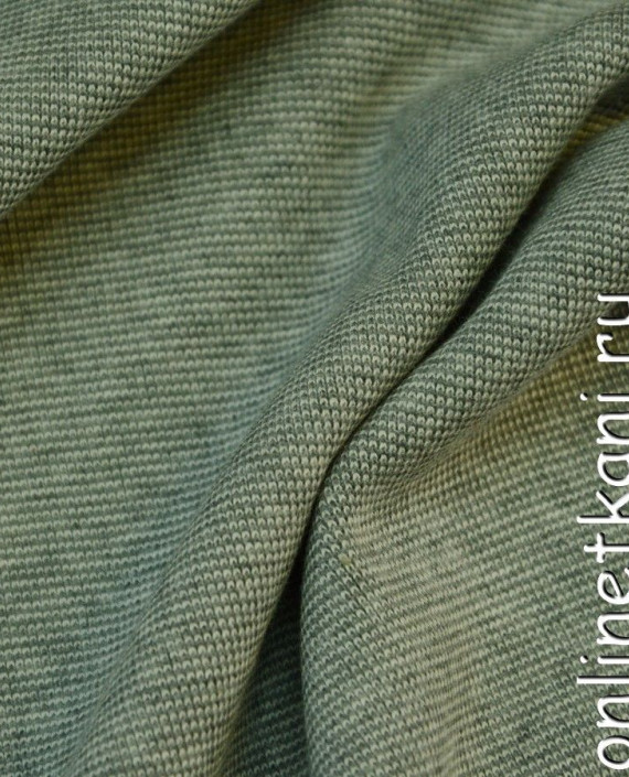 Ткань Трикотаж Чулок 0241 цвет зеленый меланж картинка 2