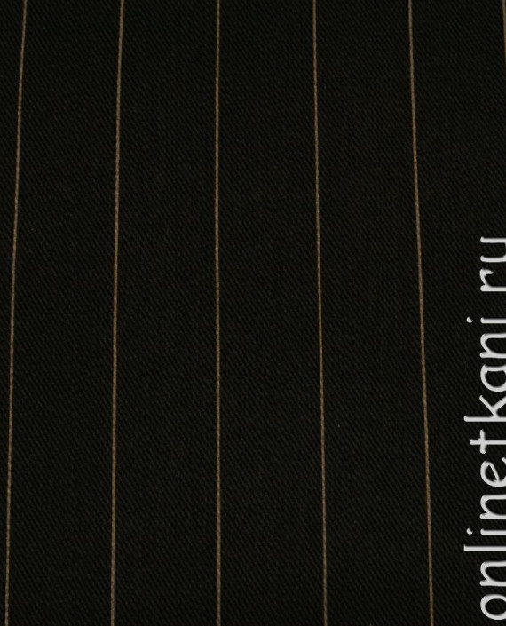 Ткань Джинс	 054 цвет черный в полоску картинка