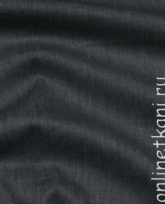 Ткань джинс "Черный плюс белый" 072 цвет серый картинка 2