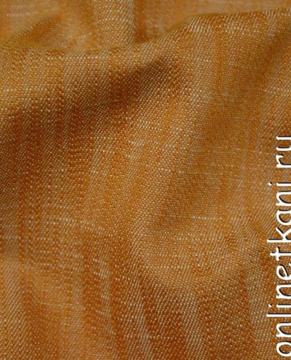 Ткань Джинс 213 цвет оранжевый абстрактный картинка 2