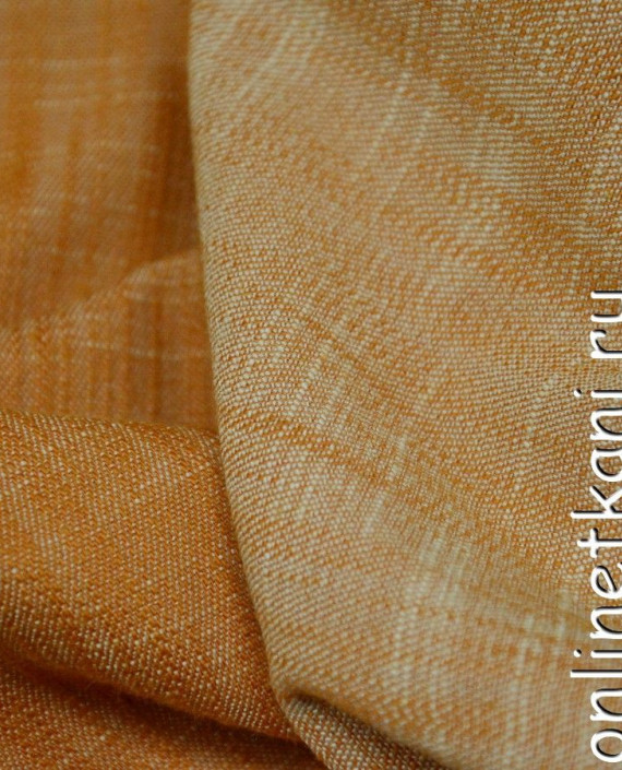 Ткань Джинс 213 цвет оранжевый абстрактный картинка 1
