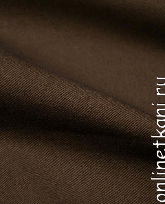 Ткань Джинс 245 цвет коричневый картинка 2