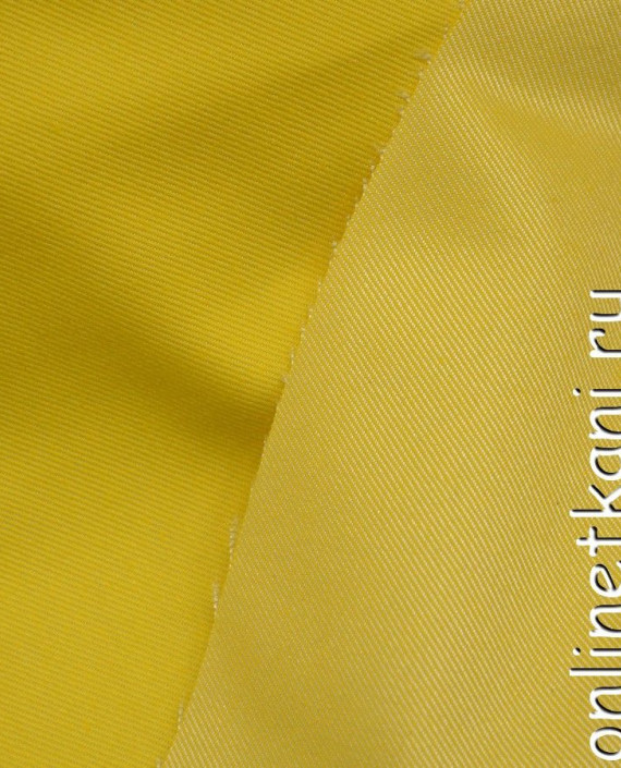 Ткань Джинс 376 цвет желтый картинка 1