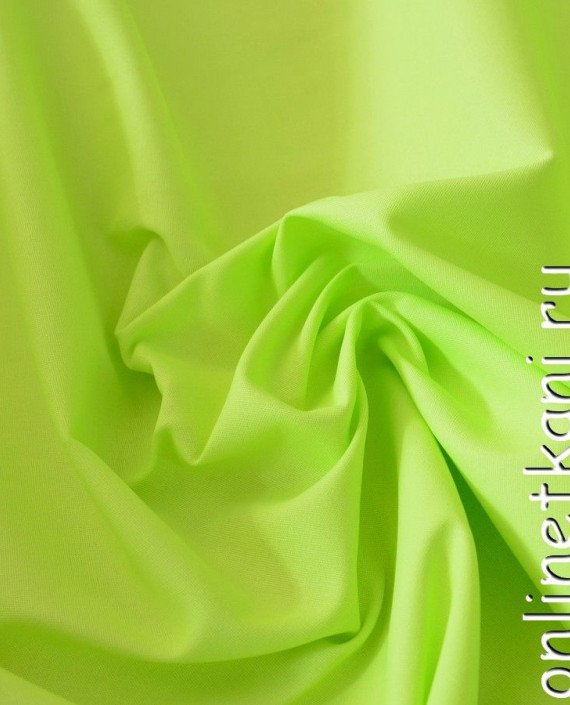Ткань Джинс "Яркий салатовый" 416 цвет зеленый картинка 2