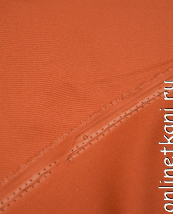 Ткань Джинс 481 цвет оранжевый картинка 2