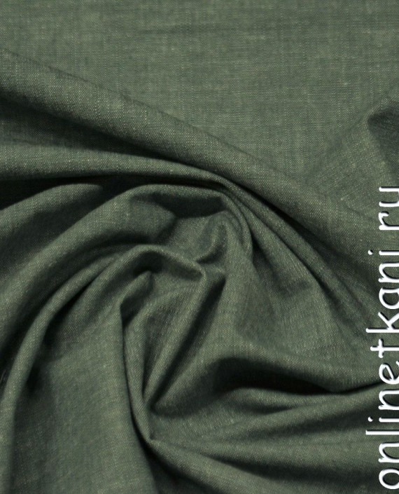 Ткань Джинс Рубашечный "Росса" 0925 цвет хаки картинка 2