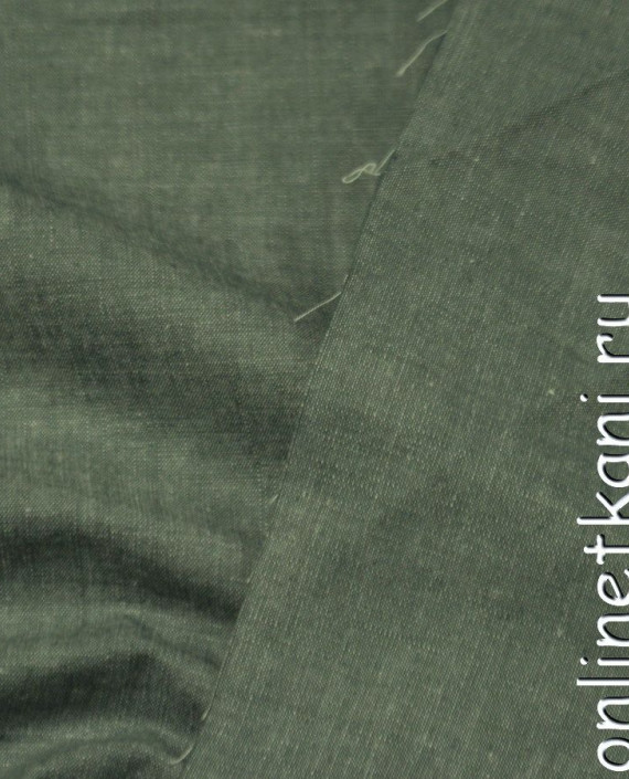 Ткань Джинс Рубашечный "Росса" 0925 цвет хаки картинка 1