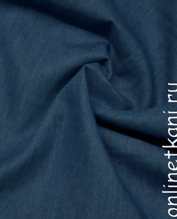 Ткань Джинс Рубашечный 0950 цвет синий картинка 1