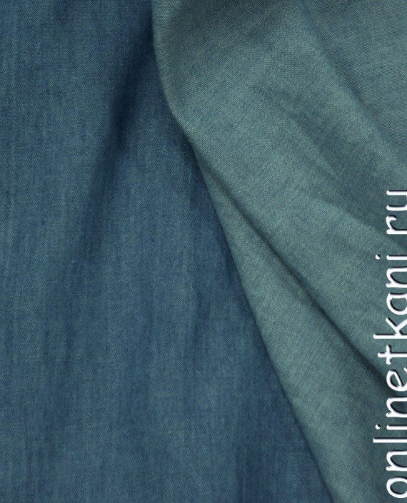 Ткань Джинс Рубашечный "Модена" 0956 цвет голубой картинка 2