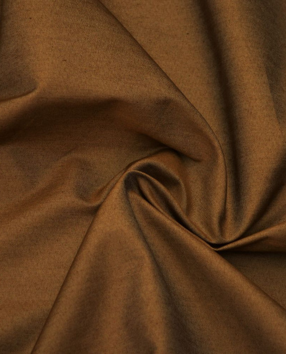 Ткань Джинс Рубашечный 538 цвет коричневый картинка