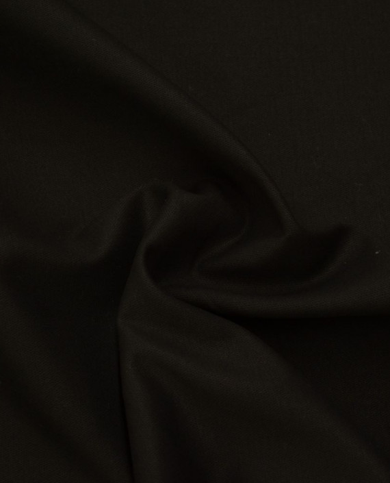 Последний отрез-1.1м Ткань Хлопок Костюмный  2610 цвет черный картинка