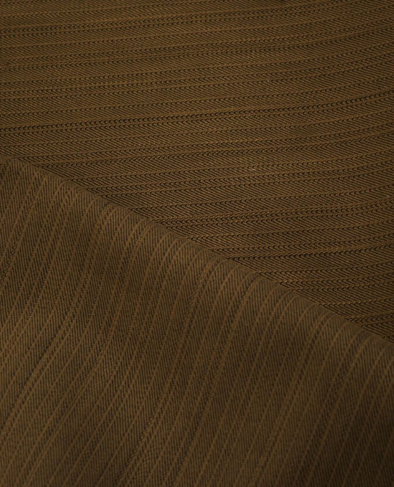 Ткань Хлопок Костюмный 654 цвет коричневый картинка 2