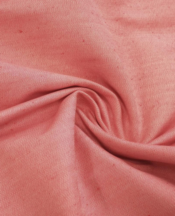 Ткань Джинс "Розовый коралл" 703 цвет розовый картинка 1