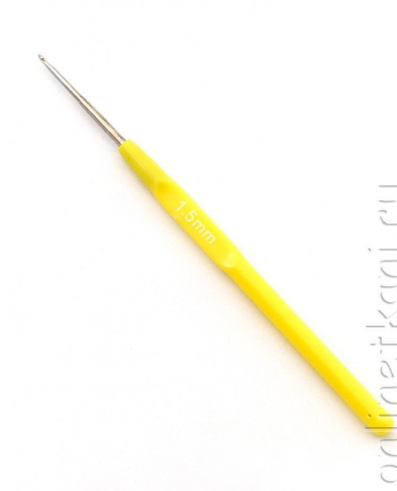 Крючок для вязания 1.5 мм 011 цвет желтый картинка