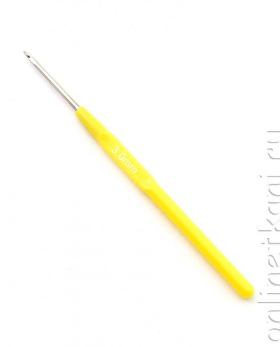 Крючок для вязания 3.0 мм 014 цвет желтый картинка
